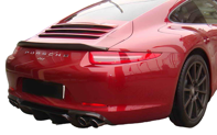 Labio del alerón trasero de fibra de carbono. Porsche 991 - 99150424125G2X Labio del alerón trasero de fibra de carbono. Porsche 991 - 99150424125G2X